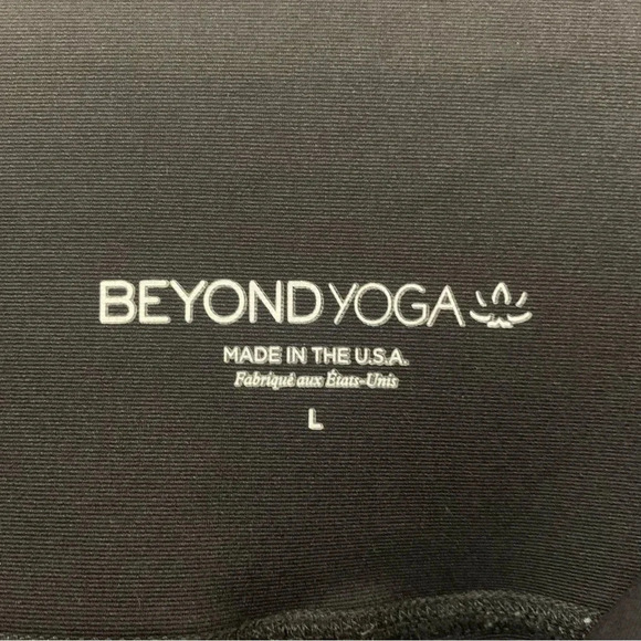 Beyond Yoga High Waisted Alloy Ombre Midi Legging Black Iridescent Speckle Large - Picture 9 of 15